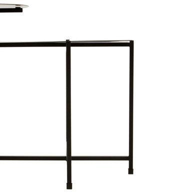 Ramus Black and White Ombre Finish 2 Tier Side Table