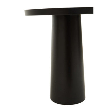 Ramus Black and White Ombre Finish Round Side Table