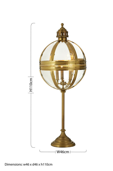 Brass Finish Table Lamp | Hampstead