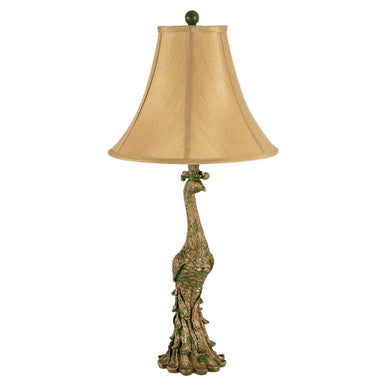 Peacock Table Lamp