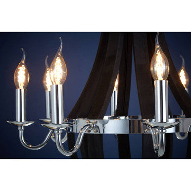 Kensington Townhouse Curved Chandelier