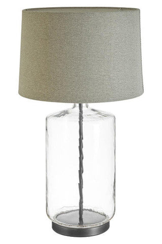 Unita Table Lamp With Grey And Black Shade