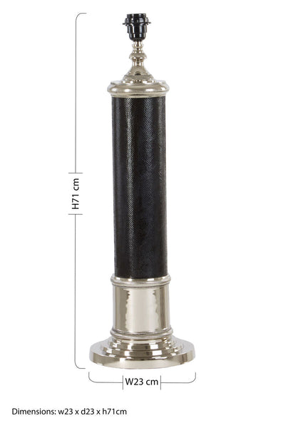 Black Leather Table Lamp | Canon