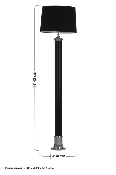 Black Leather Floor Lamp | Canon