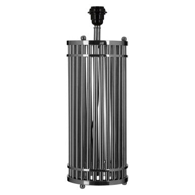 Calvin Silver Finish Cylindrical Table Lamp
