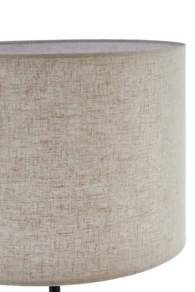 Natural Linen Shade with White Marble Base Floor Lamp | Murdoch