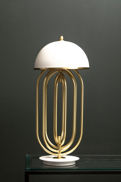 Table Lamp with White Shade | Metropolis