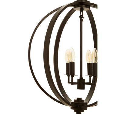 Censer Black Metallic Pendant