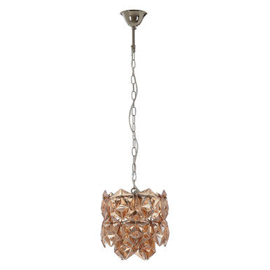 Rydello Small Amber Glass Chandelier.