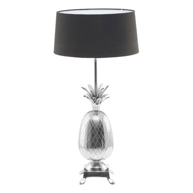 Boho Nickel Finish Pineapple Table Lamp