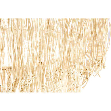 Cream Leather Ceiling Light | Hestina