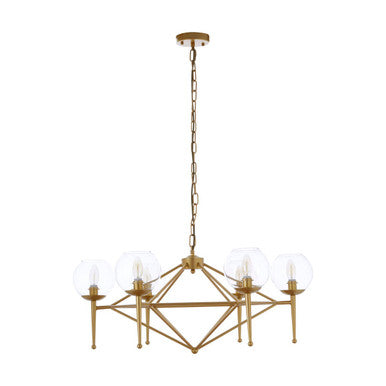 Abira 6 Bulb Geo Pendant Light