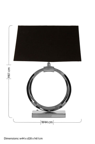 Table Lamp with Single Ring Base | Skye