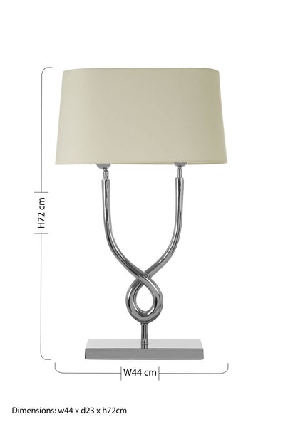 Table Lamp with Cross Base | Skye