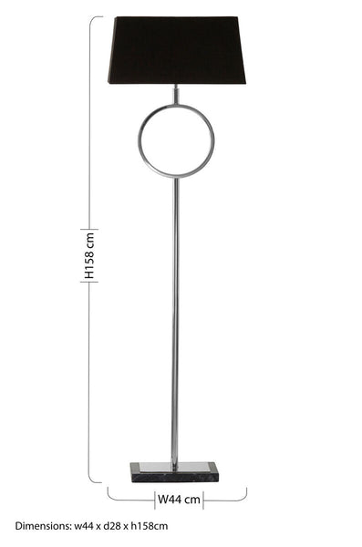 Floor Lamp with Stone Base | Skye