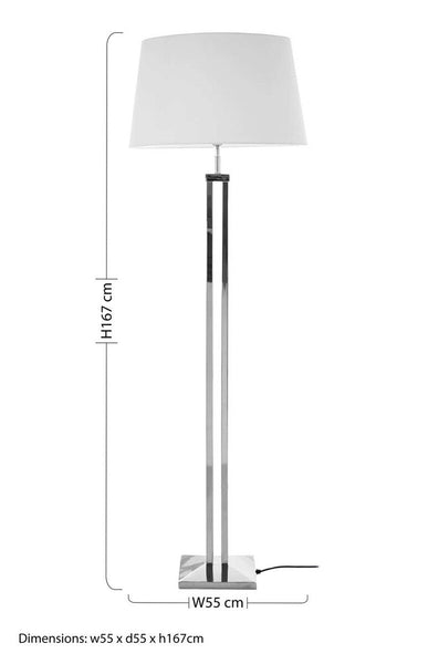 Floor Lamp with Dual Rod Base | Skye