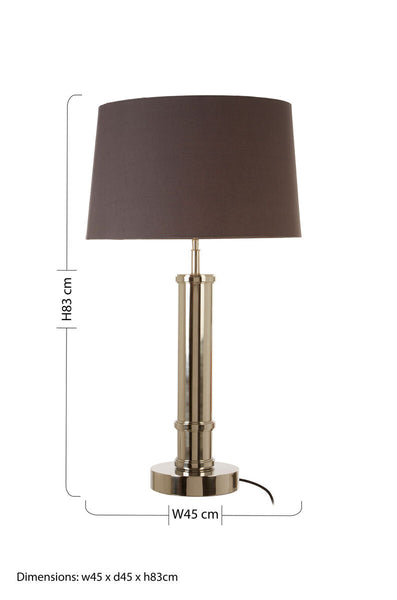 Table Lamp with Wide Tubular Base | Skye