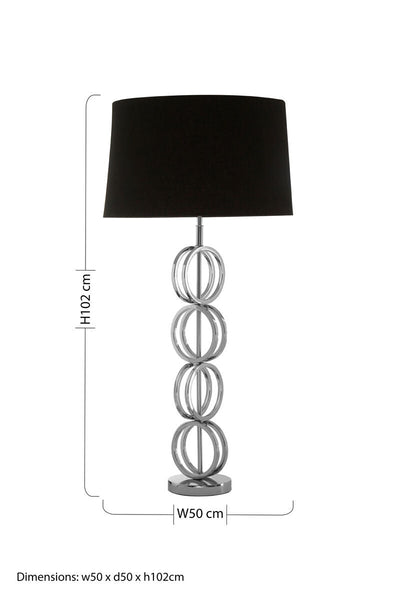 Table Lamp with Multi Ring Base | Skye