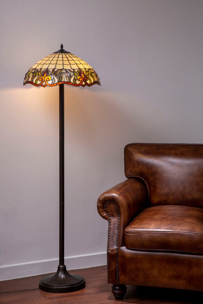 Tiffany Umbrella Shade Floor Lamp | Wisteria