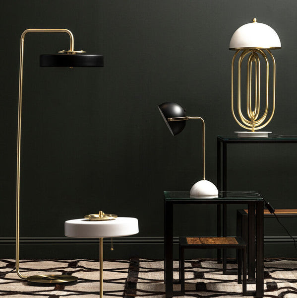 Black Shade Floor Lamp | Rogano