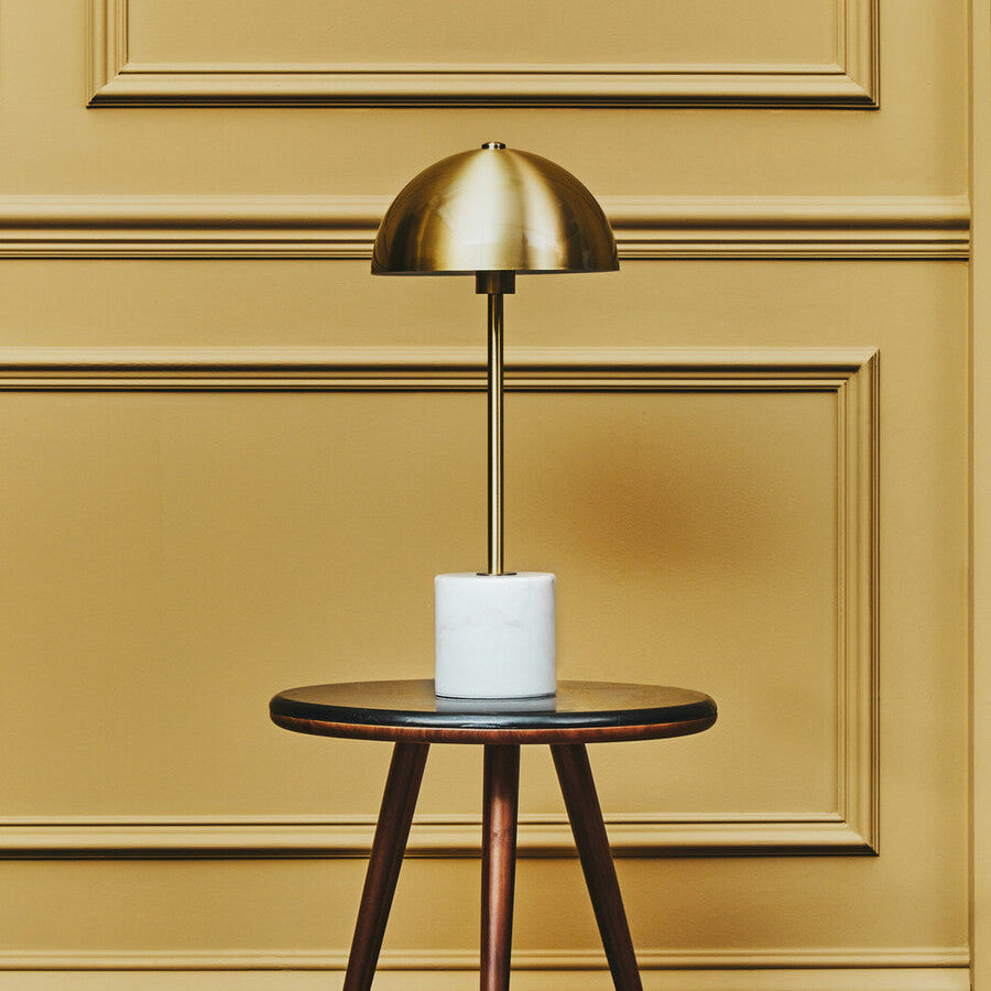 Table Lamp with White Marble Base | Murdoch