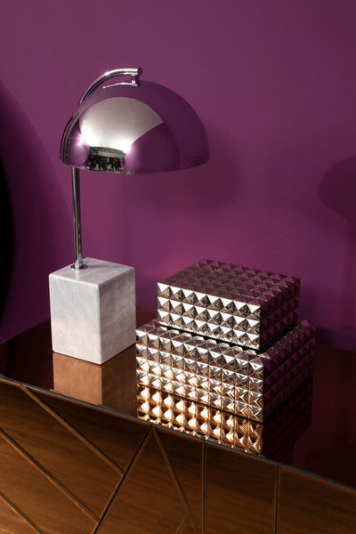 Table Lamp with Chrome Shade | Murdoch