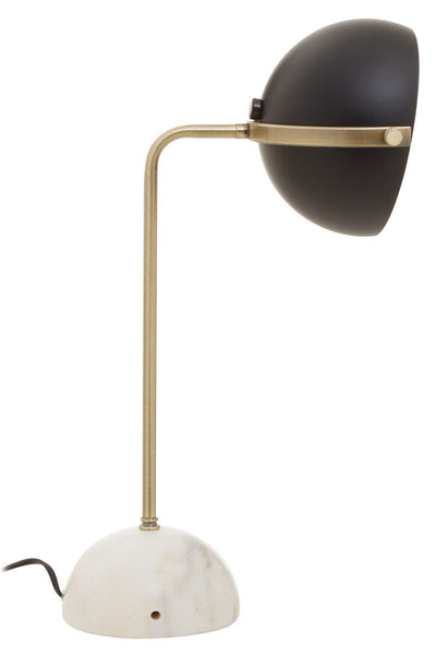 Brass Finish Table Lamp with Marble Base | Murdoch