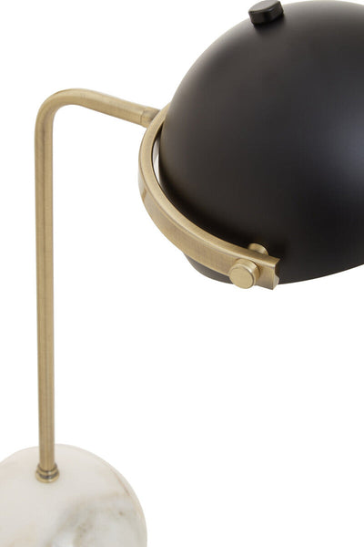 Brass Finish Table Lamp with Marble Base | Murdoch