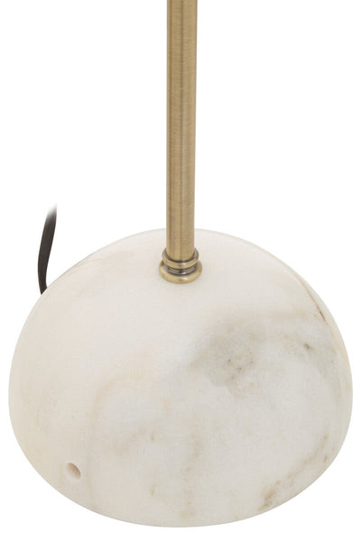 Brass Finish Table Lamp with Marble Base | Murdoch
