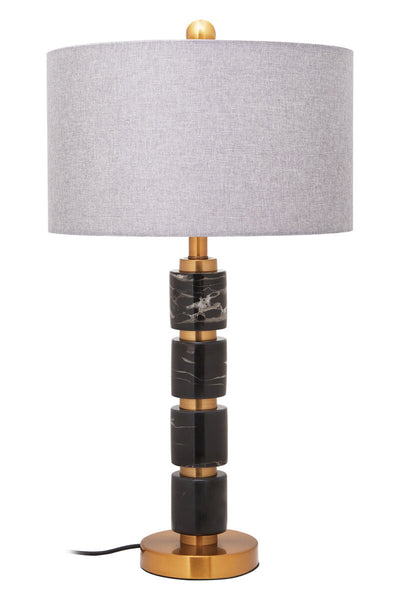 Grey Fabric Shade Table Lamp | Marmo