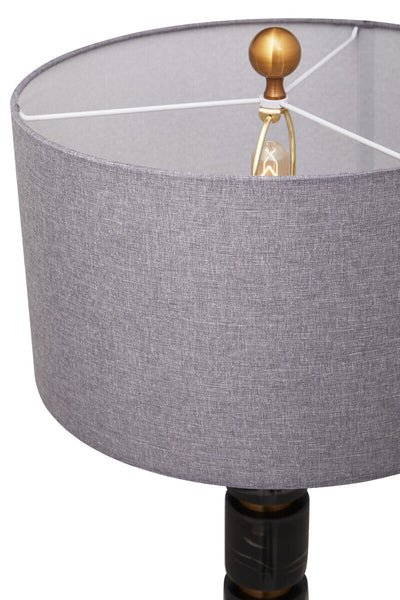 Grey Fabric Shade Table Lamp | Marmo