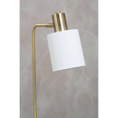 Newton White Shade Desk Lamp
