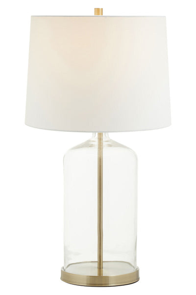 White Fabric Shade Table Lamp | Nadia