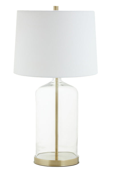 White Fabric Shade Table Lamp | Nadia