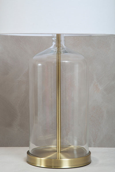 White Fabric Shade Table Lamp | Nadia