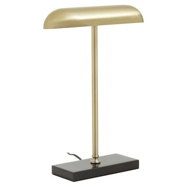 Newton Brass Finish Desk Lamp