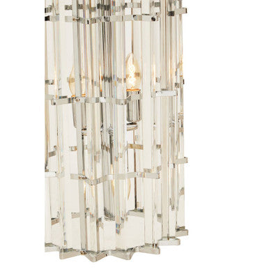 Karli Glass And Chrome Finish Vertical Light