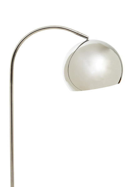 Floor Chrome Finish Lamp with White Base | Karter