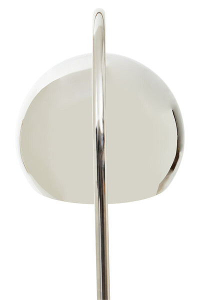 Floor Chrome Finish Lamp with White Base | Karter