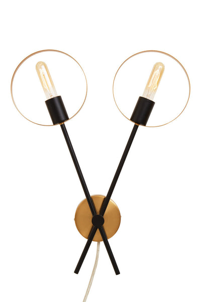Two Bulb Ring Wall Light | Trieste