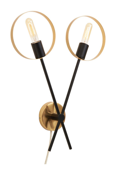 Two Bulb Ring Wall Light | Trieste