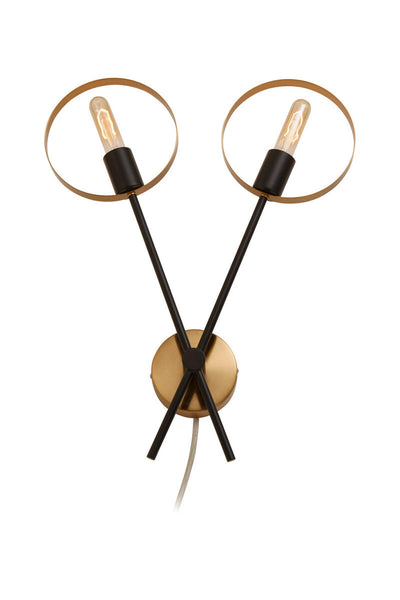 Two Bulb Ring Wall Light | Trieste