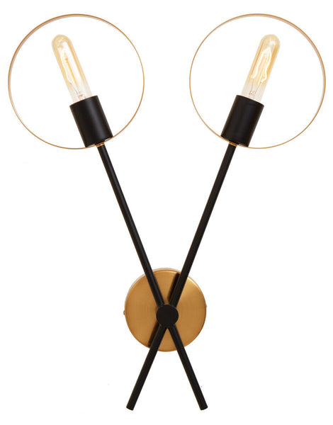 Two Bulb Ring Wall Light | Trieste