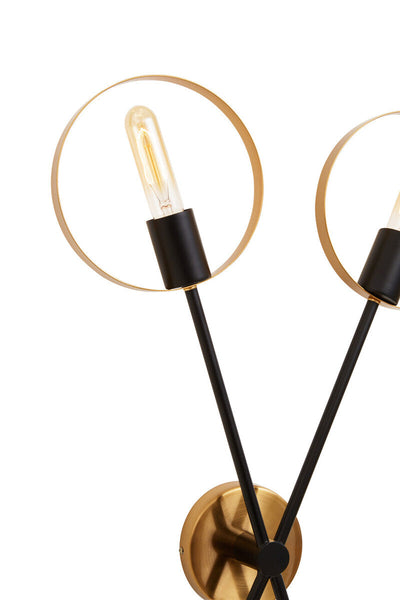 Two Bulb Ring Wall Light | Trieste
