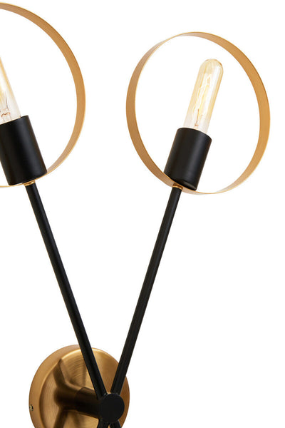 Two Bulb Ring Wall Light | Trieste