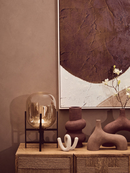 Matte Black and Glass Table Lamp | Trieste