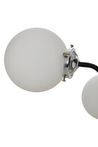 Abira Black And Chrome 16 Arm Pendant Light