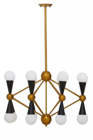 Orko Brass And Black Metal Pendant Light