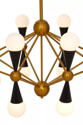 Orko Brass And Black Metal Pendant Light