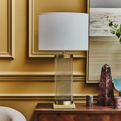 White and Gold Table Lamp | Lily